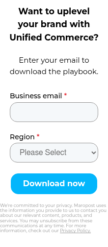 We're committed to your privacy. Maropost uses the information you provide to us to contact you about our relevant content, products, and services. You may unsubscribe from these communications at any time. For more information, check out our Privacy Policy.