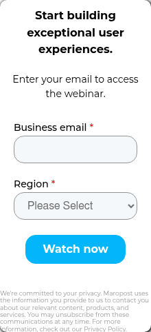 We're committed to your privacy. Maropost uses the information you provide to us to contact you about our relevant content, products, and services. You may unsubscribe from these communications at any time. For more information, check out our Privacy Policy.