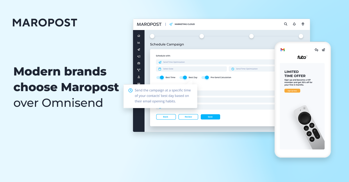 Modern brands choose Maropost over Omnisend